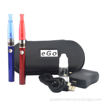 E-cigarette with 2 x cartomizers/2 x batteries/1 x USB charger/1 x wall charger/1 x empty bottle